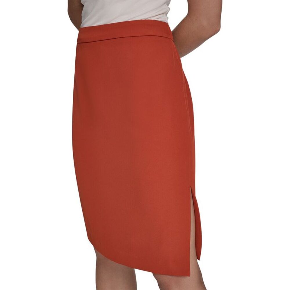 Halston Womens Pull-On Pencil Skirt